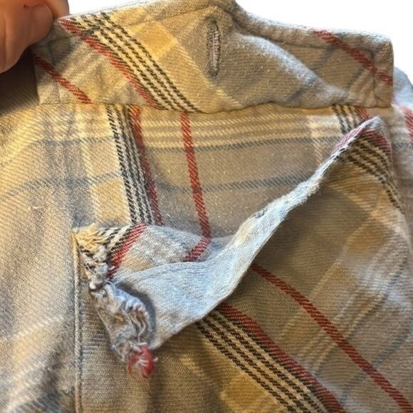 Vintage Sutter Creek Levis Strauss co flannel plaid shirt size M - Picture 8 of 9